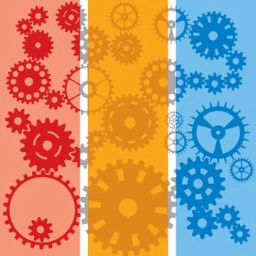 Gear banner Stock Illustration