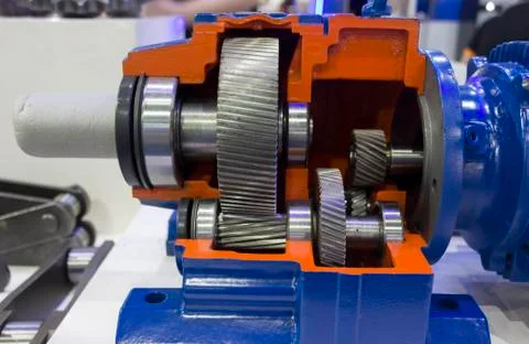 Gear box cross section Stock Photos