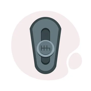 Gear box illustration design element, flat icon Stock Illustration