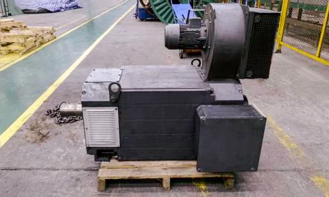 Gear box of rotating motor of machine, Take out part of machine to permanent  Stock Photos