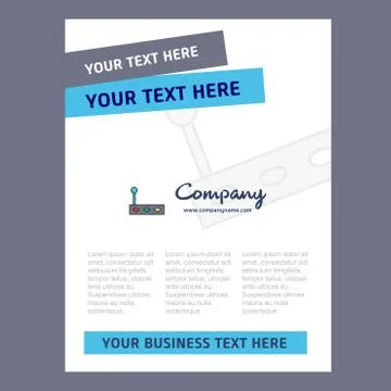 Gear box Title Page Design for Company profile ,annual report, presentations, Stockillustratie