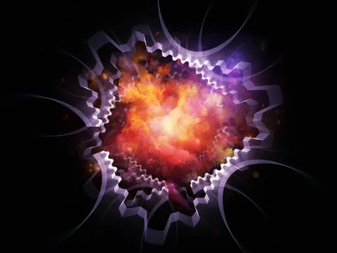 Gear burst Stock Illustration