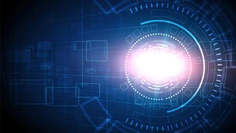 Gear circuit technology background Stock Illustration