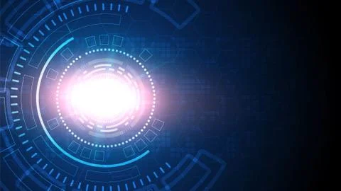 Gear circuit technology background Stock Illustration