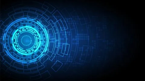 Gear circuit technology background Stock Illustration