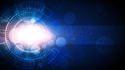 Gear circuit technology background Stock Illustration