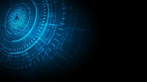 Gear circuit technology background Stock Illustration