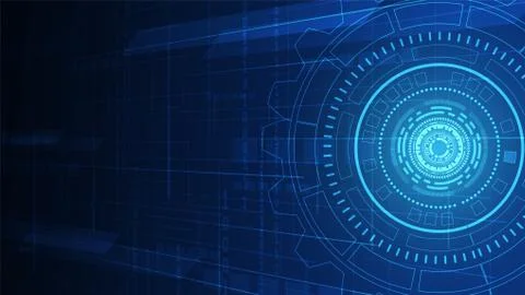 Gear circuit technology background Stock Illustration