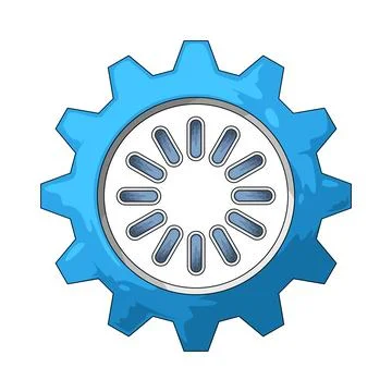 Gear with Circular Loading illustration 스톡 일러스트