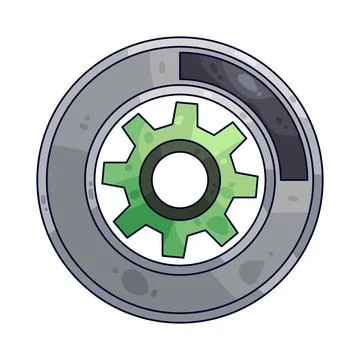 Gear with Circular Loading illustration 스톡 일러스트
