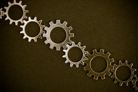Gear, close-up shooting Stock Photos