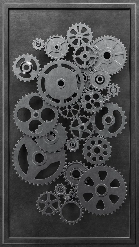 Gear cog loop animation Stock Footage 254239580