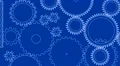 Gear cogs rotating system gearbox blueprint mechanism HD Footage