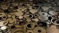 Gear cogs rotating system gearbox watch mechanism HD Footage