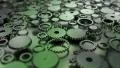 Gear cogs rotating system gearbox watch mechanism 4K 4k or 4k+ Resolution