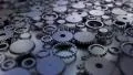 Gear cogs rotating system gearbox watch mechanism 4K 4k or 4k+ Resolution