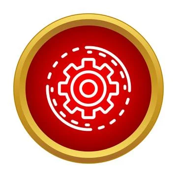 Gear cogwheel icon representing settings and process Stock Illustration