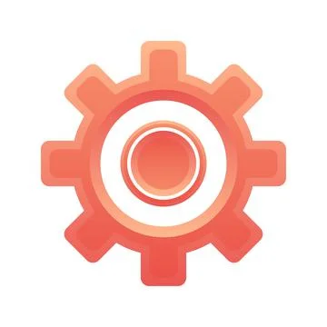 Gear coin gradient logo design template icon Stock Illustration