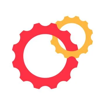 Gear Cooperation Connection Unity Team Stock Illustration