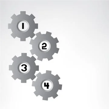 Gear diagram Stock Illustration