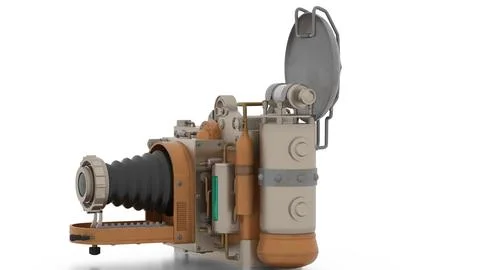 Gear Digital Camera on white background Stock Illustration