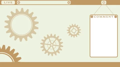 Gear dream Looping streaming background. 1080p (1) Stock Footage 258881127