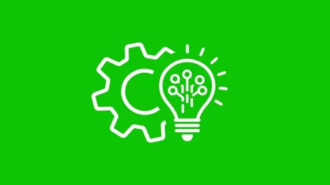 Gear electronics light bulb animation innovation technology engineering Stock Footage 330541914