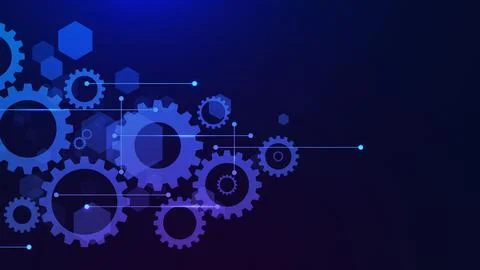 Gear element and cogs wheel mechanism Stock Illustration