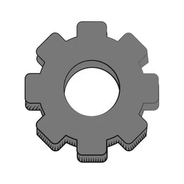 Gear engineer work cooperation Illustrazione stock