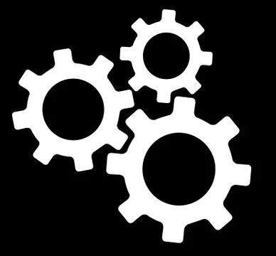 Gear engineering symbol Stock Illustration