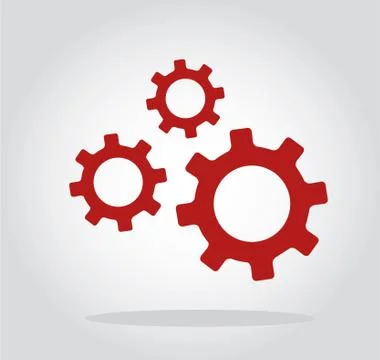 Gear engineering symbol Stock Illustration