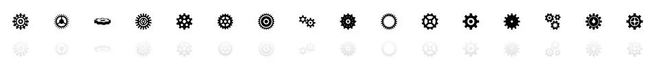 Gear - Flat Vector Icons Stock Illustration