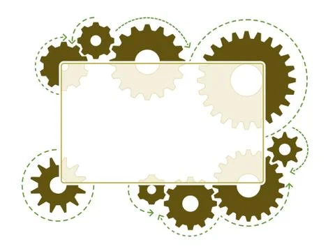 Gear frame Stock Illustration