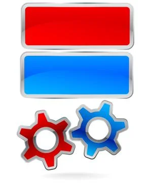 Gear frame set Stock Illustration