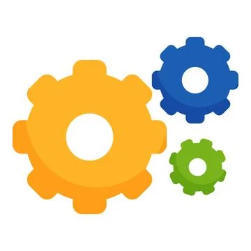 Gear future plan mind icon cartoon vector. Logical rocket Illustrazione stock