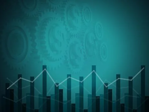 Gear with global currency Stock Illustration
