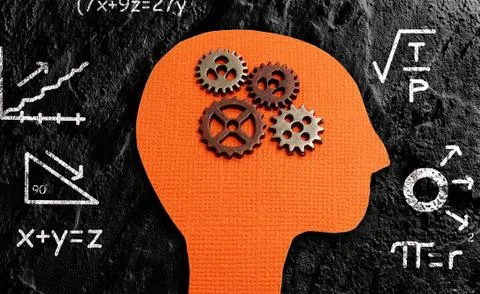 Gear head math Stock Photos