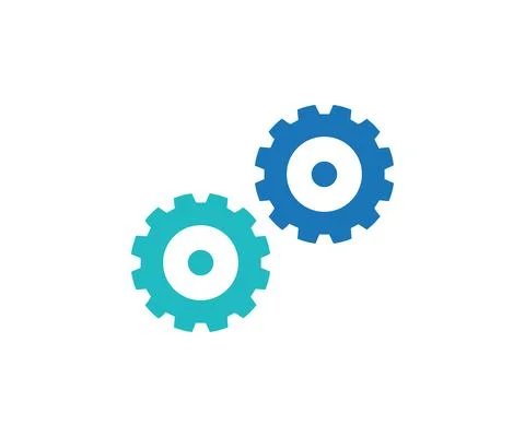 Gear icon, cog wheel, engine circle logo design. Gears mechanism. Stock Illustration