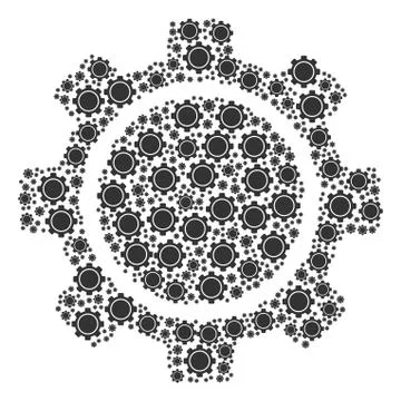 Gear Icon Composition Stockillustratie