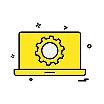 Gear icon design vector Stock Illustration