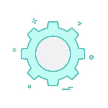 Gear icon design vector Stock Illustration