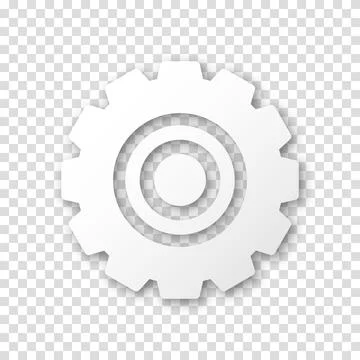 Gear icon, flat design. Machine sprocket gear icon. Realistic vector cogwhe.. Stock Illustration