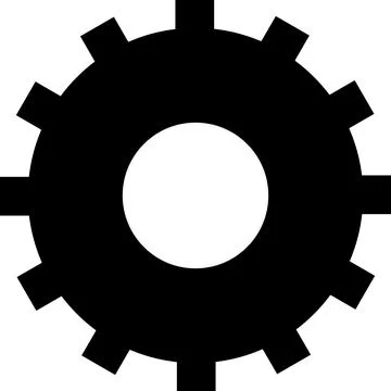 Gear Icon in Flat Style. Vector Illustration. Stock Illustration