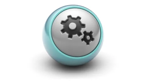 Gear icon Stock Footage 25593520