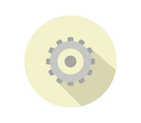 Gear icon illustrated in vector on white background Stock Illustration