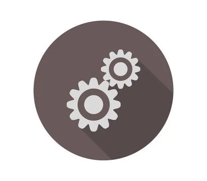 Gear icon illustrated in vector on white background Stock Illustration