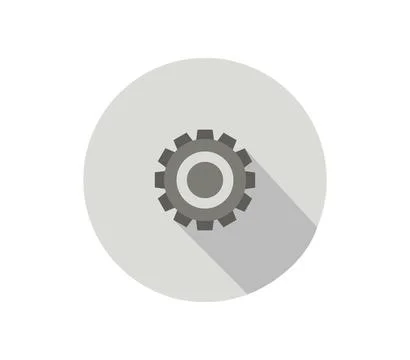 Gear icon illustrated in vector on white background Stock Illustration