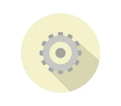 Gear icon illustrated in vector on white background Stock Illustration