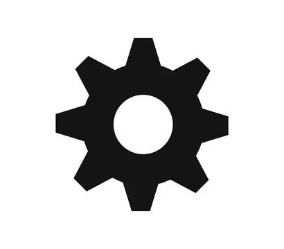 Gear icon illustrated in vector on white background Stock Illustration
