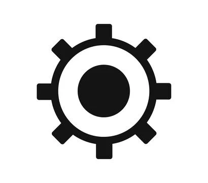 Gear icon illustrated in vector on white background Stock Illustration